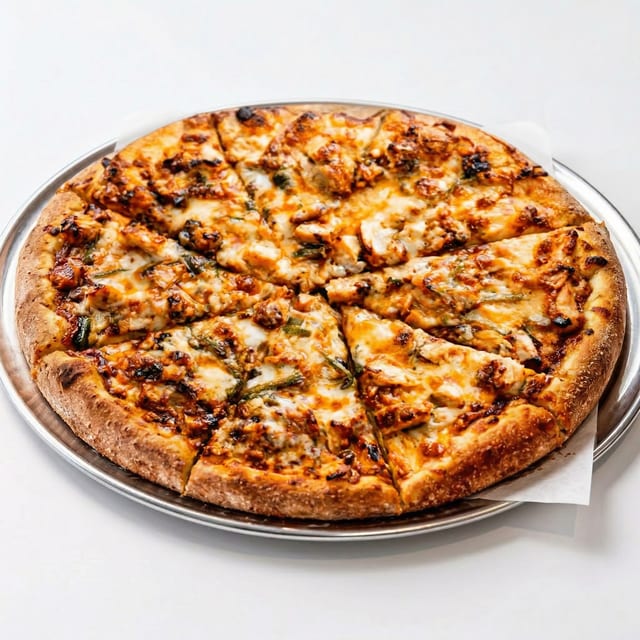 BBQ Chicken Pizza.
