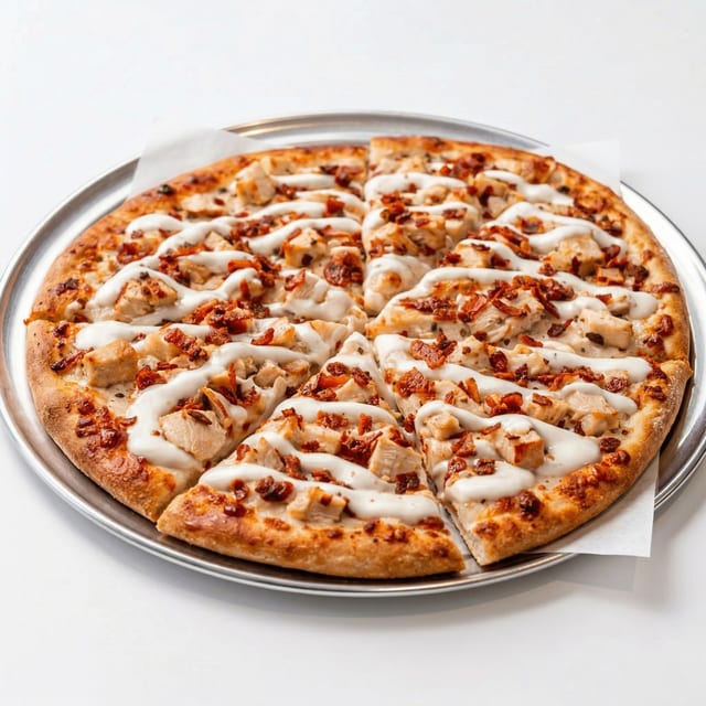 Chicken Bacon Ranch Pizza.